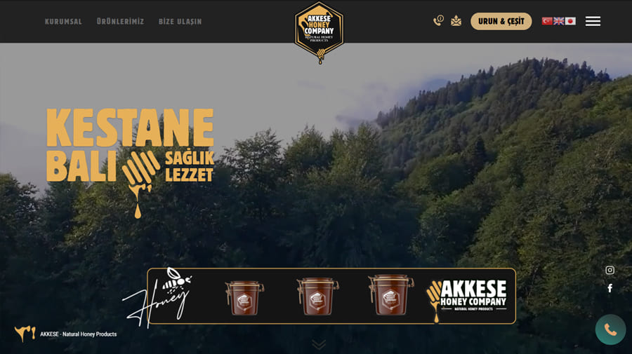 Akkese Honey Company - Web Sitesi