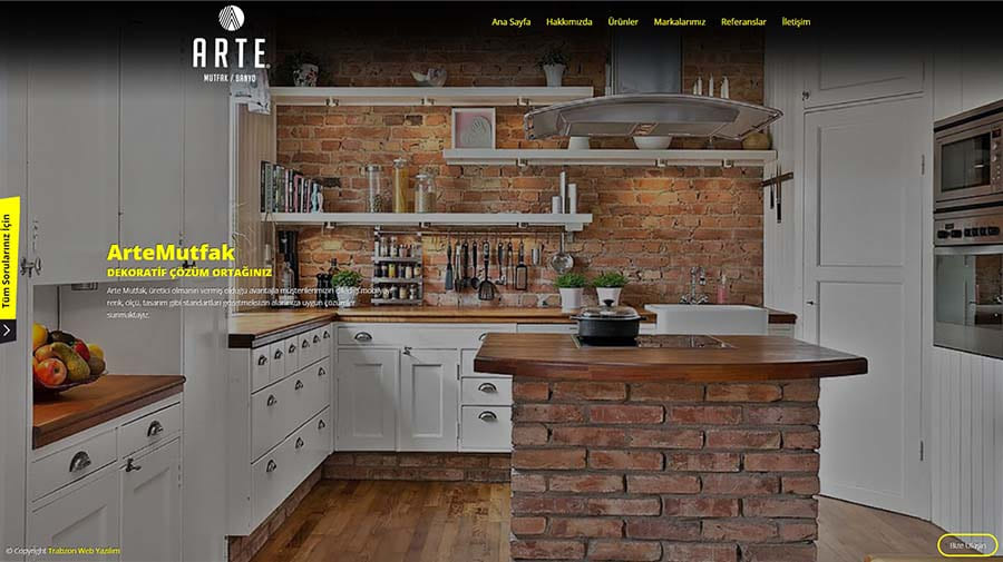 Arte Mutfak - Web Sitesi