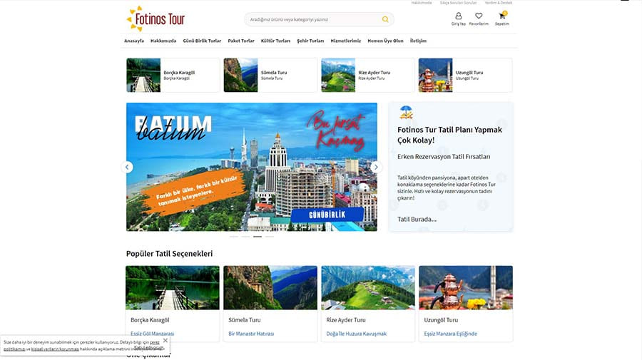 Fotinos Tour - Web Sitesi