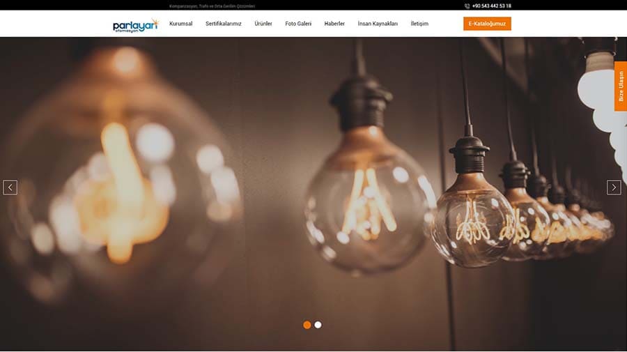 Parlayan Mhendislik - Web Sitesi